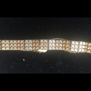 Gold Bracelet with Safety Chain